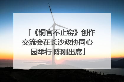 《铜官不止窑》创作交流会在长沙政协同心园举行 陈刚出席